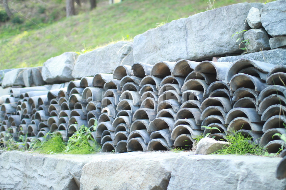 기와장,소원기와,절,절담벼락,지붕기와,절풍경,한국전통,한국문화,korean traditional,korean culture