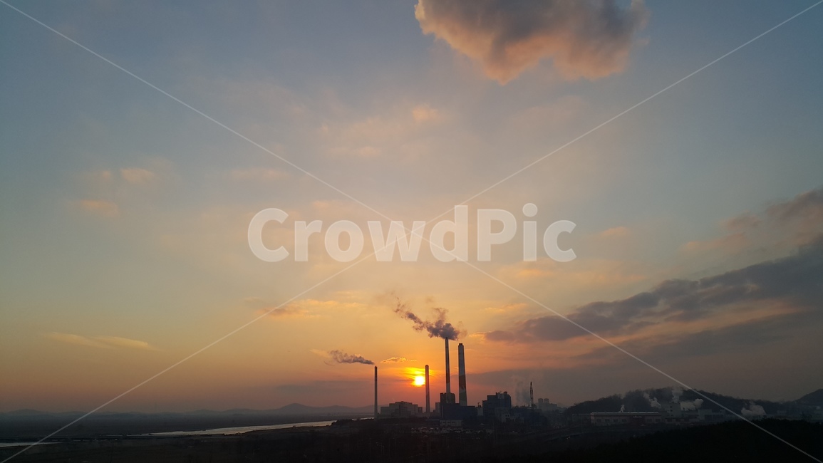 노을,하늘,구름,파랑,태양,sunset,sky,cloud,blue,sun,산업,industry,industrial