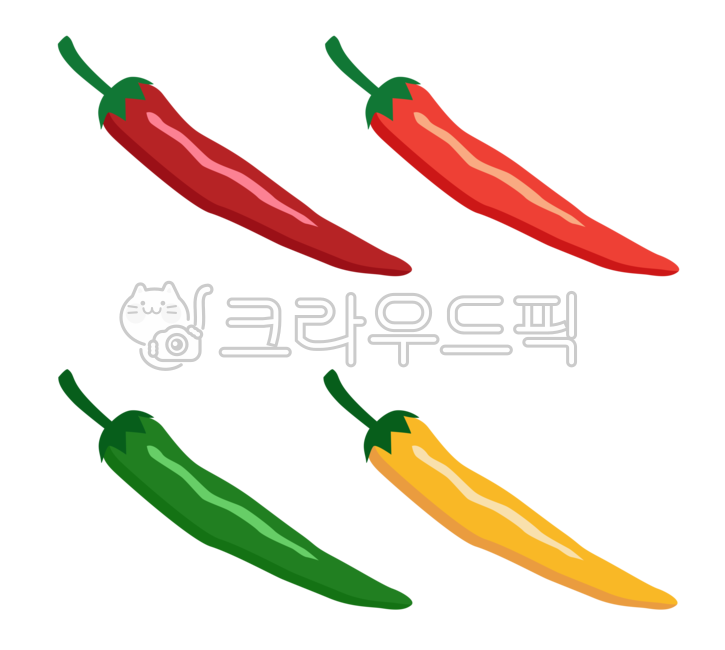 고추,양념,향신료,고추아이콘,고추클립아트,매운맛,캡사이신,식재료,요리재료,핫페퍼,food,음식,vegetable,채소,열매채소,풋고추,노란고추
