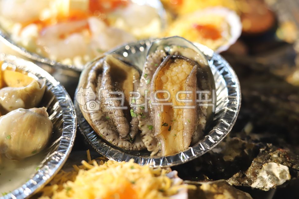 seafood, 전복, abalone, 조개, 조개구이, 사진,이미지,일러스트,캘리그라피 - 큰나무작가