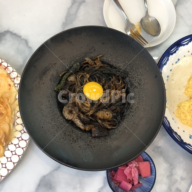 pasta,food,스파게티,파스타,음식,black