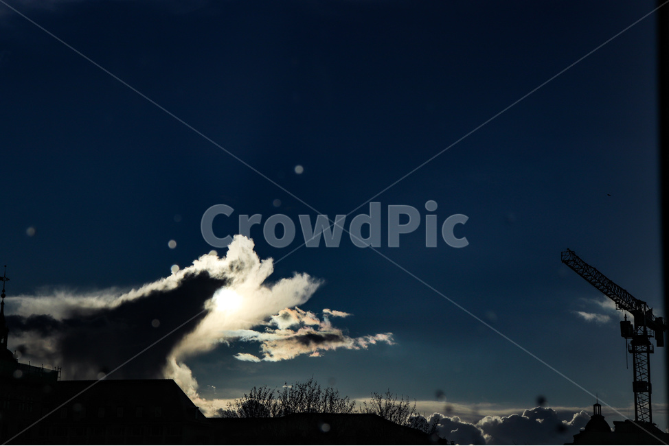 하늘,sky,nature,자연,날씨,weather,구름,해,파란하늘,독일,라이프치히,mood