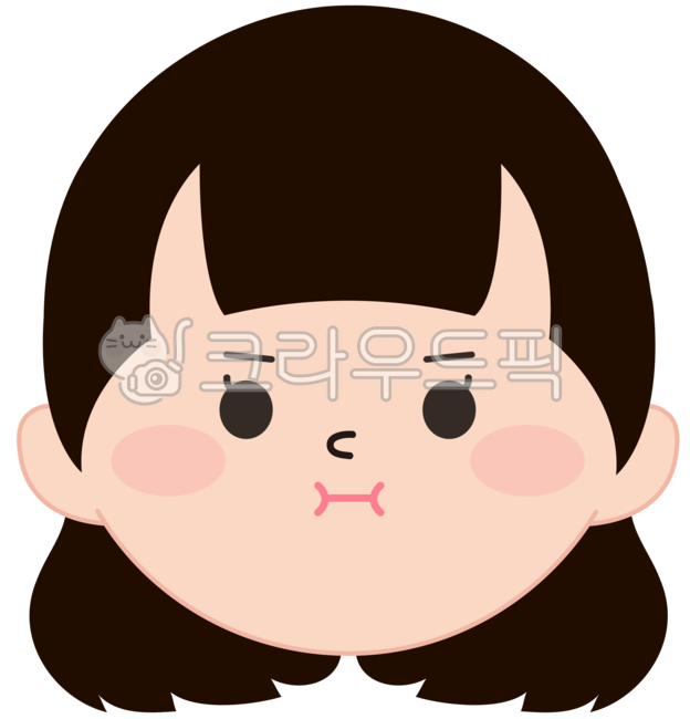 얼굴,얼굴표정,표정,삐진표정일러스트,여자얼굴,삐진표정,삐짐,사람