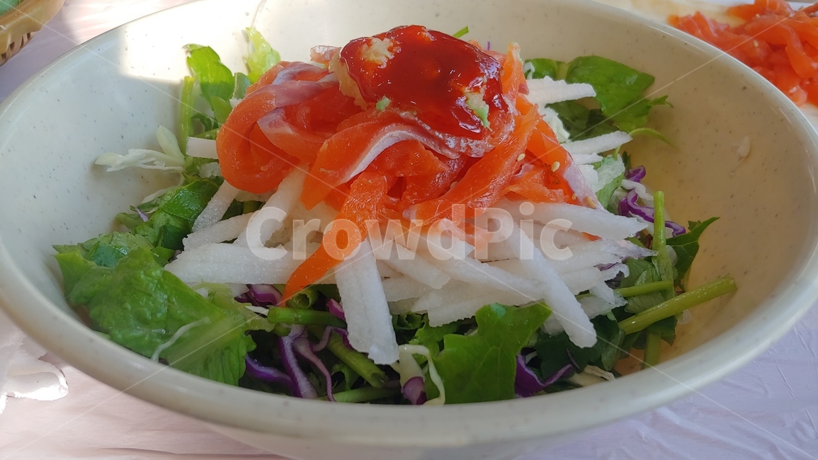 음식,송어회,송어비빔회,향토음식,요리,민물회,송어