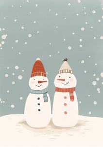 눈사람-겨울-눈-눈내림-미소