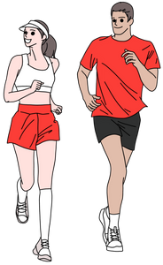 조깅-운동-활기찬-레드-런닝