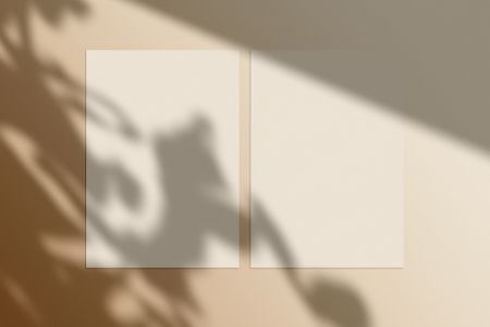 자연-자연의-목업-그림자-오버레이