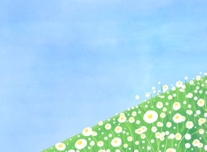 꽃-들판-꽃들판-데이지-그림