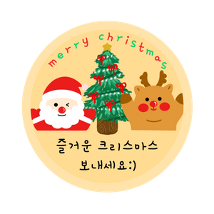 크리스마스-라벨스티커-라벨-산타라벨-크리스마스스티커