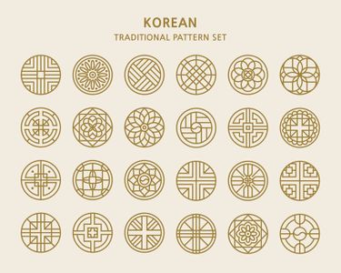한국전통문양-전통문양-한국문양-전통패턴-원형문양