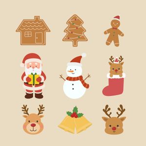 크리스마스-크리스마스아이템-진저브레드-산타-눈사람