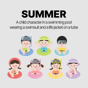 어린이-아이-구명조끼-여름-방학