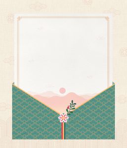 Traditional letter image-traditional letter paper-traditional letter envelope-traditional letter illustration-Korean tradition