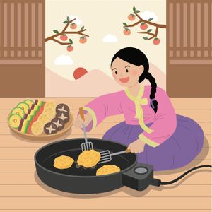 배경-추석-요리-의상-창의적