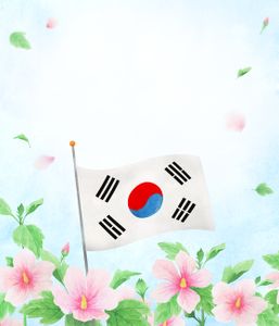 태극기-태극기일러스트-대한민국-국기-수채화
