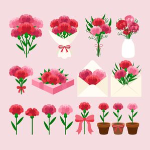 카네이션-꽃다발-화분-편지-봉투