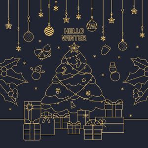 겨울-감성-눈사람-소나무-나무