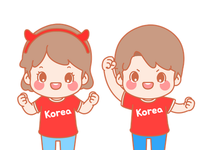 월드컵일러스트-카타르-월드컵-응원-붉은악마